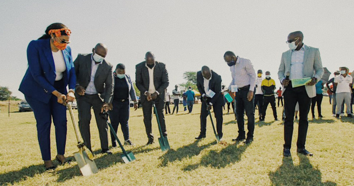 Exxaro hosts a sod-turning ceremony for phase 1 of the marapong corridor sports, arts and culture precinct
