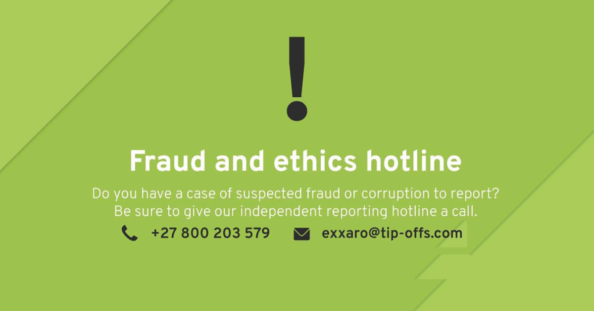 EXXARO WARNS COMMUNITIES OF TENDER SCAMS, SAYS ‘DON’T SUPPORT IT! REPORT IT!’